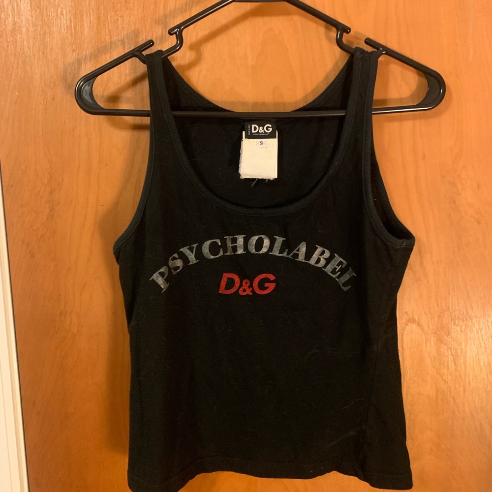 D&G black tank top, size small